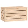 vidaXL Boîte de rangement 59,5x36,5x33 cm Bois massif de pin