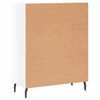 vidaXL Buffet Blanc brillant 69,5x34x90 cm Bois d'ing&eacute;nierie
