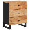 vidaXL Table de chevet 50x33x62cm Bois d'acacia solide et d'ing&eacute;nierie