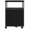vidaXL Cabinet avec Station de Charge Ch&ecirc;ne noir 61 x 46 x 67 cm
