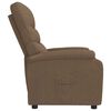 vidaXL Fauteuil inclinable Marron Tissu