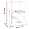 vidaXL Tables de chevet 2 pcs blanc brillant 43x36x60 cm