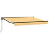 vidaXL Auvent r&eacute;tractable Sable 4,5 &times; 3 m Polyester et Aluminium