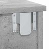 vidaXL Table de chevet Gris b&eacute;ton 40 x 31 x 15 cm Bois d'ing&eacute;nierie