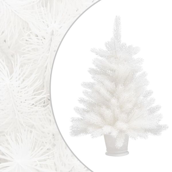vidaXL Arbre de Noël artificiel aiguilles réalistes blanc 65 cm
