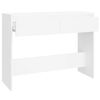 vidaXL Table console blanc 100x35x76,5 cm bois d'ingénierie