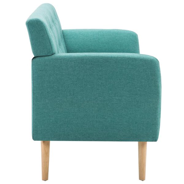 vidaXL Canapé à 3 places revêtement en tissu 172x70x82 cm vert
