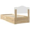 vidaXL Cadre de lit Ch&ecirc;ne Sonoma 70 x 190 cm Bois d'ing&eacute;nierie