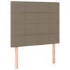 vidaXL T&ecirc;te de lit Taupe 80x5x118/128 cm Tissu