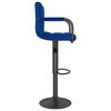 vidaXL Tabourets de bar lot de 2 bleu tissu