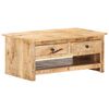 vidaXL Table basse 88x50x38 cm Bois de manguier brut