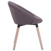 vidaXL Chaises &agrave; manger lot de 6 taupe tissu