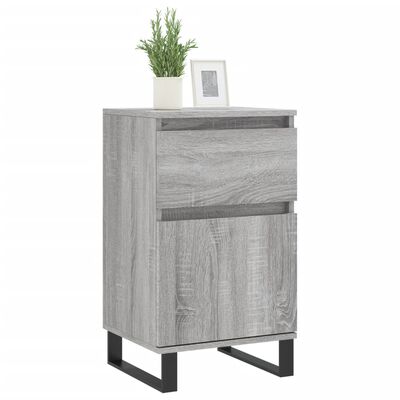 vidaXL Buffets 2 pcs sonoma gris 40x35x70 cm bois d'ingénierie