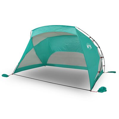 vidaXL Tente de plage vert d'eau 274x178x170/148 cm 185T polyester