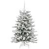 vidaXL Sapin de Noël Artificiel à Branches Articulées Blanc 120 cm