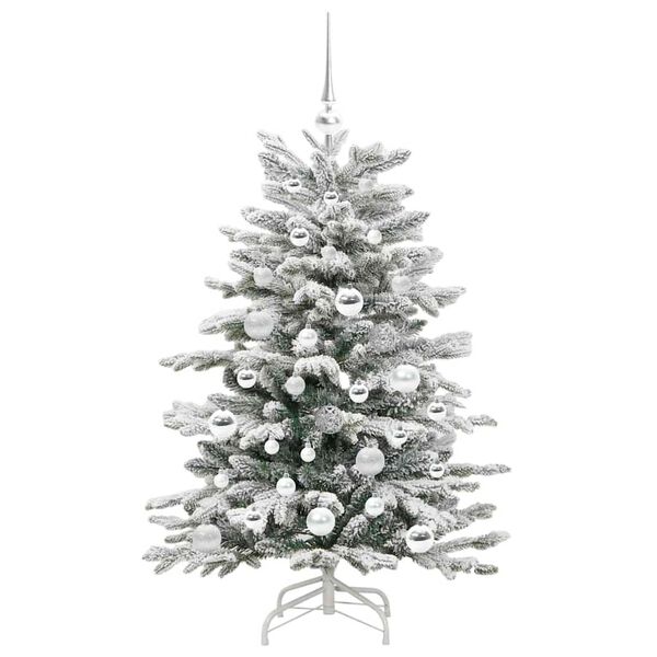 vidaXL Sapin de Noël Artificiel à Branches Articulées Blanc 120 cm