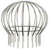 vidaXL Garde-feuilles de Goutti&egrave;re 8 pc Argent 200 mm Acier inoxydable