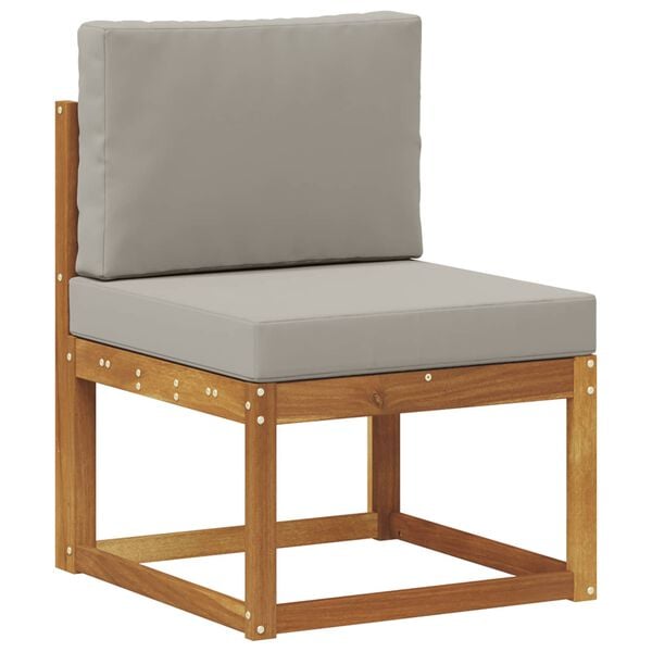 vidaXL Ensemble de canap&eacute;s d'ext&eacute;rieur 5 pcs Gris Naturel et Clair