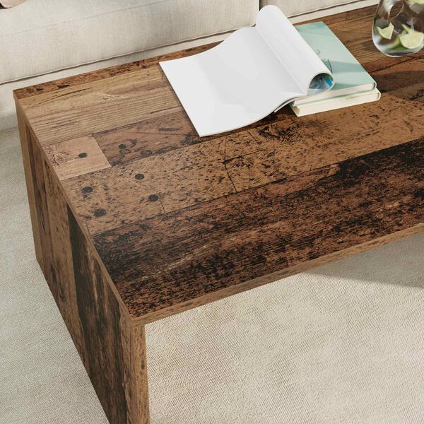 vidaXL Table basse Bois ancien 95 x 50 x 34 cm Bois d'ing&eacute;nierie