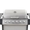 vidaXL Barbecue au gaz avec 6 zones de cuisson Inox Argenté
