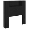vidaXL Tête de lit Chêne noir 100 x 15 x 103,5 cm Bois d'ingénierie