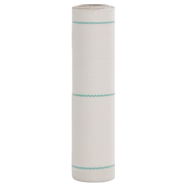 vidaXL Membrane anti-mauvaises herbes blanc 0,5x100 m PP
