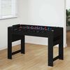 vidaXL Table de Foosball Ch&ecirc;ne noir 125 x 60,5 x 80 cm