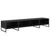 vidaXL Meuble TV 170,5 x 36 x 30,5 cm Ch&ecirc;ne noir Bois d'ing&eacute;nierie