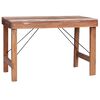 vidaXL Table de salle &agrave; manger 120x60x80cm Bois de r&eacute;cup&eacute;ration solide