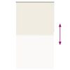 vidaXL Store enrouleur occultant blanc cass&eacute; 125x210 cm largeur tissu