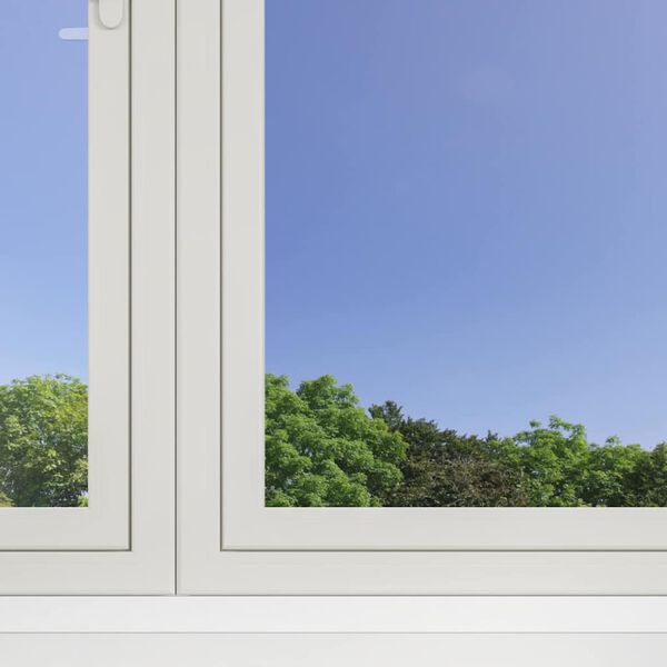 vidaXL Film solaire r&eacute;fl&eacute;chissant statique Argent&eacute; 90 x 1000 cm PVC