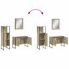 vidaXL Ensemble d'armoires de salle de bain 3 pcs ch&ecirc;ne sonoma