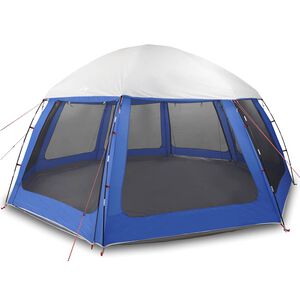 vidaXL Tente de piscine moustiquaire amovible parois maille bleu azur