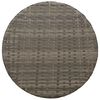 vidaXL Ensemble de bistro 3 pcs avec coussins gris résine tressée