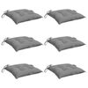 vidaXL Coussins de chaise lot de 6 gris 50x50x7 cm tissu oxford