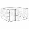 vidaXL Niche d'ext&eacute;rieur pour chien avec porte 2x2x1 m acier galvanis&eacute;