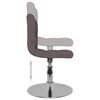 vidaXL Tabouret de bar pivotant Taupe Tissu