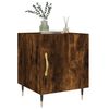 vidaXL Tables de chevet 2 pcs ch&ecirc;ne fum&eacute; 40x40x50 cm bois d'ing&eacute;nierie