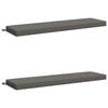 vidaXL Coussins de Banc SOEST 2 pc 100 % polyester Gris