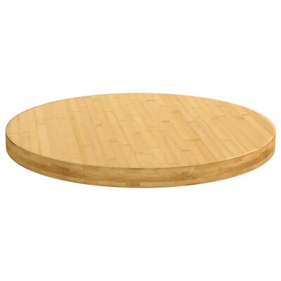 vidaXL Dessus de table Ø60x4 cm bambou