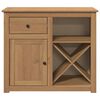 vidaXL Buffet avec tiroir Panama 93x40x80 cm bois massif de pin