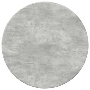 vidaXL Plateau de table Gris b&eacute;ton &Oslash; 40 x 1,5 cm Bois d'ing&eacute;nierie