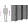 vidaXL Paravent Beige 292 x 180 cm polyrotin