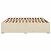 vidaXL Cadre de lit sans matelas cr&egrave;me 200x200 cm tissu