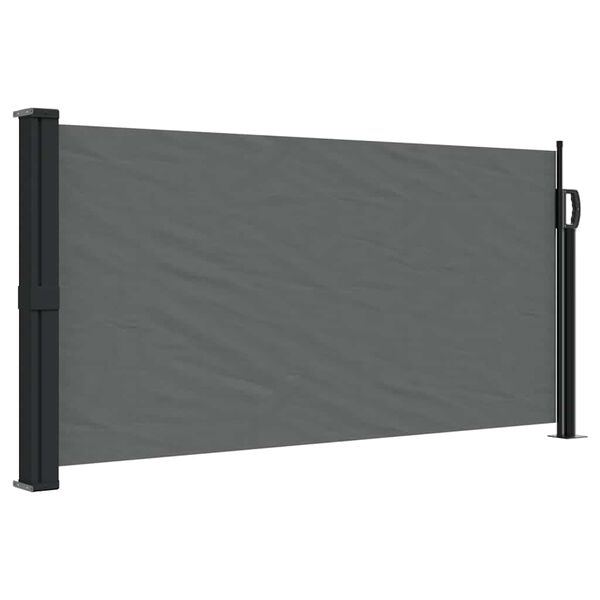 vidaXL Store lat&eacute;ral r&eacute;tractable Anthracite 100 x 500 cm