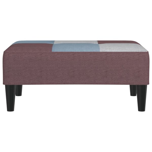 vidaXL Repose-pied Patchwork 78x56x32 cm Tissu