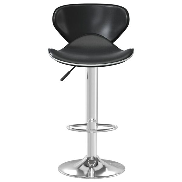 vidaXL Tabouret de bar Noir Similicuir
