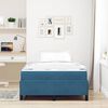vidaXL Cadre de lit avec matelas Bleu fonc&eacute; 120 x 200 cm tissu