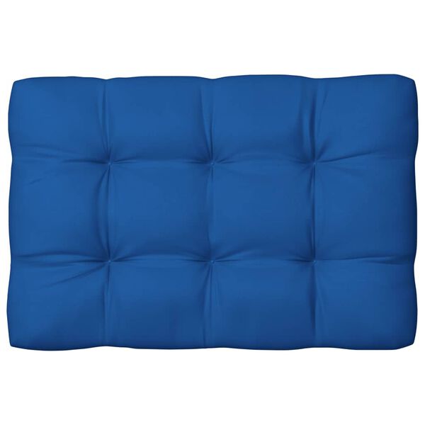 vidaXL Coussins de canap&eacute; palette lot de 7 Bleu royal