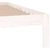 vidaXL Cadre de lit sans matelas blanc bois de pin massif 140x190 cm